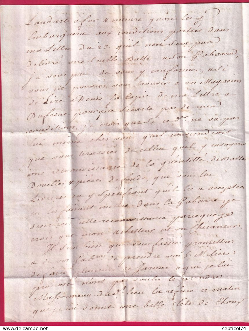 MARQUE A SEC CHARENTE 1761 LN°2A POUR COGNAC INDICE 13 CHARENTE INFERIEURE LETTRE - 1701-1800: Précurseurs XVIII