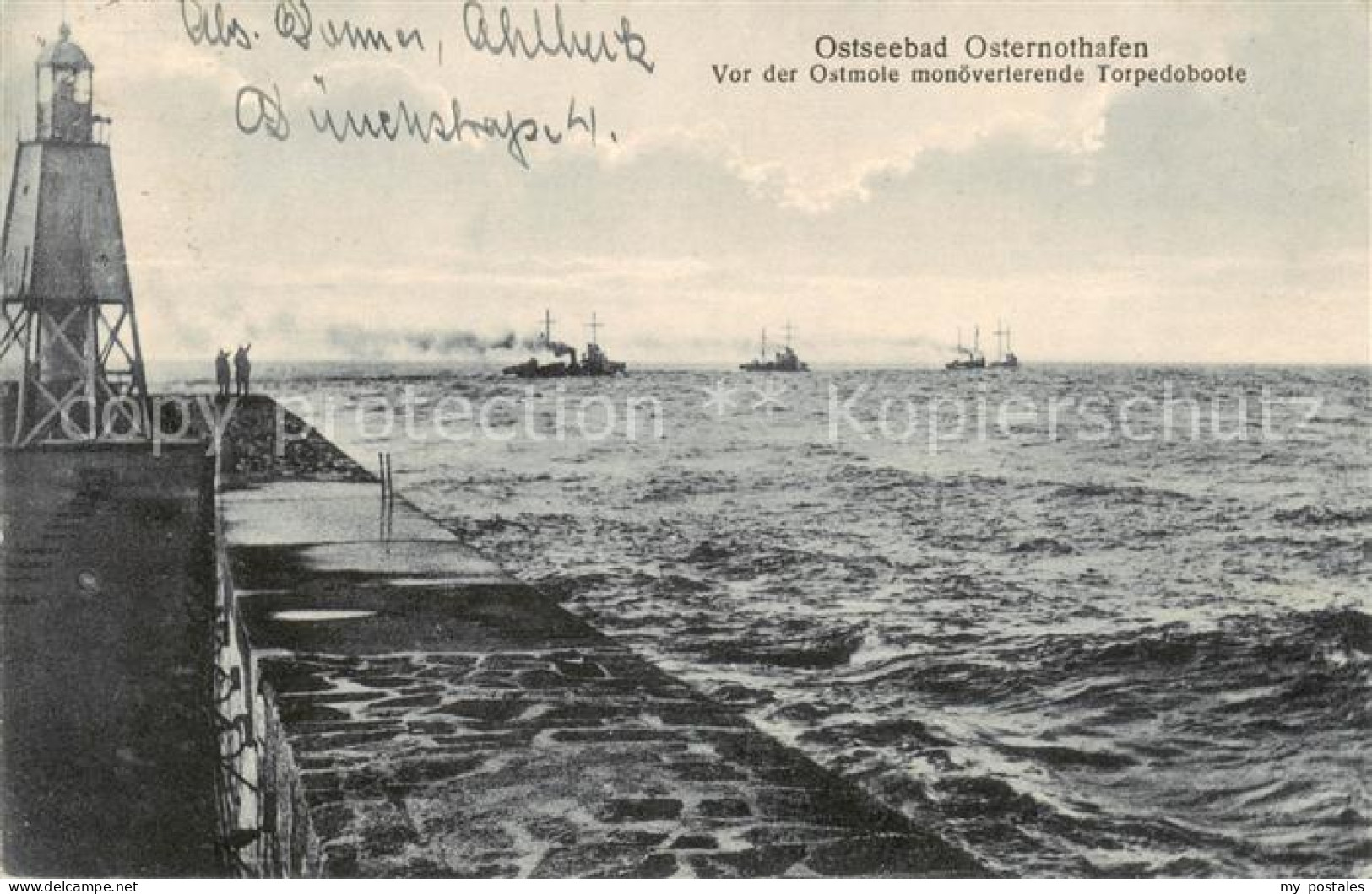 73822412 Osternothafen Swinemuende Vor Der Ostmole Manoevrierende Torpedoboote O - Polen