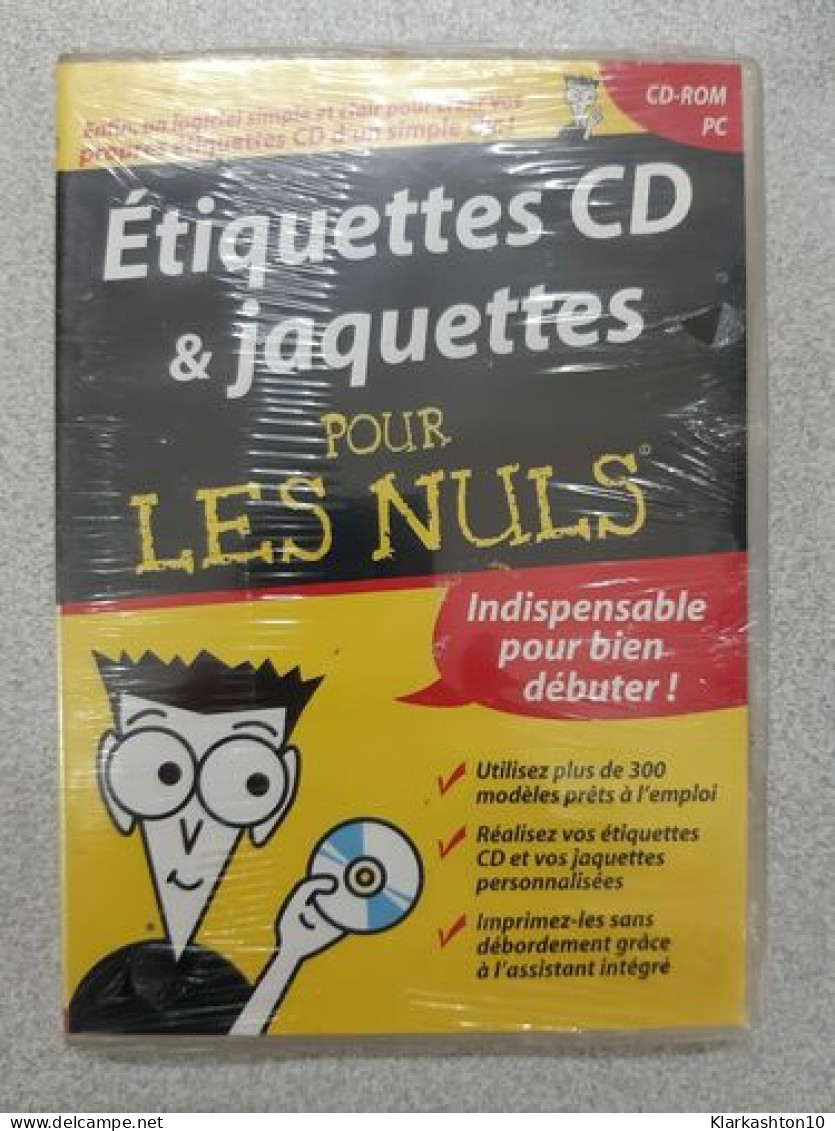 PC CD ROM - Etiquettes Et Jaquettes De CD Pour Les Nuls - Otros & Sin Clasificación