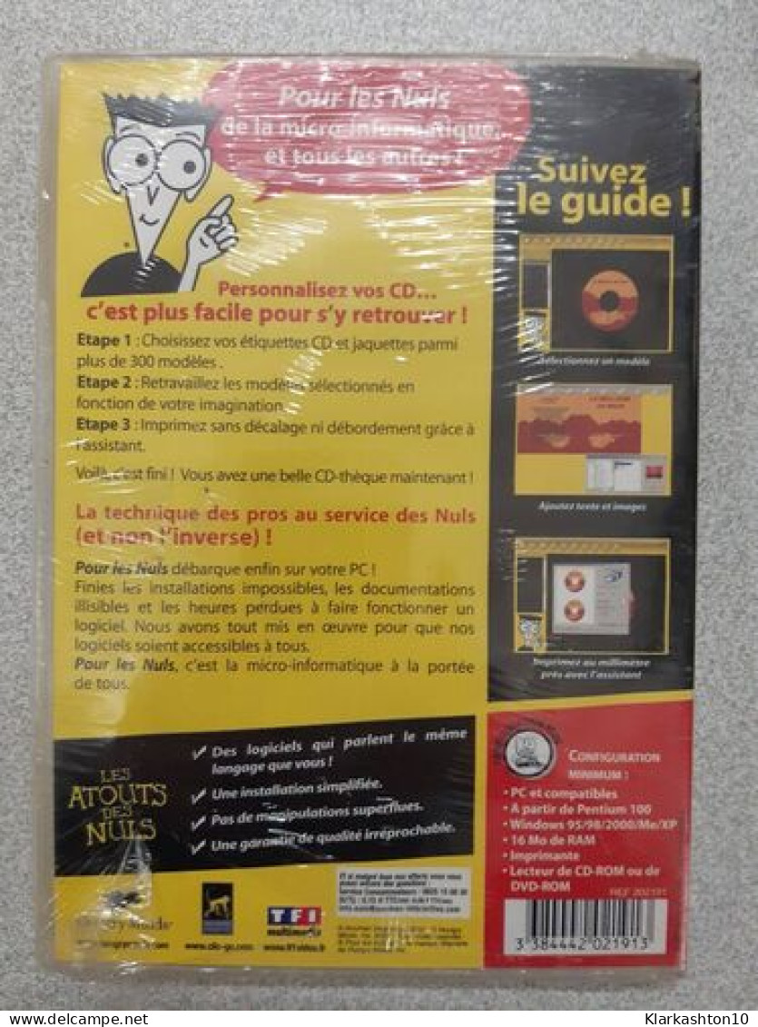 PC CD ROM - Etiquettes Et Jaquettes De CD Pour Les Nuls - Other & Unclassified