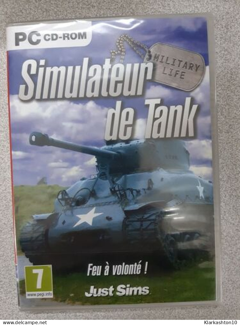 PC CD ROM - Simulateur De Tank - Autres & Non Classés