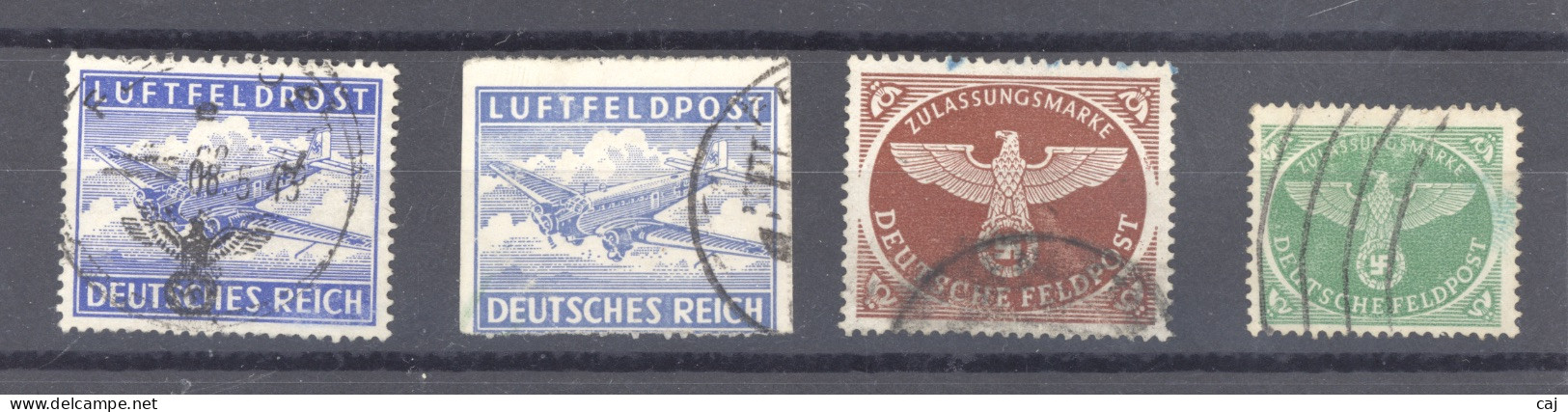 Allemagne  -  Reich  -  Feldpost :  Mi  1...4  (o)  4 Valeurs - Feldpost 2. Weltkrieg