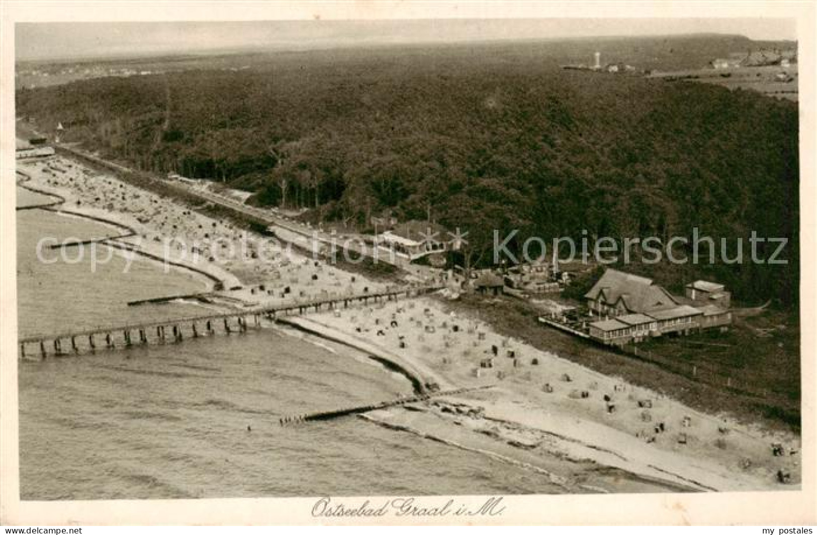 73822366 Graal-Mueritz Ostseebad Fliegeraufnahme Graal-Mueritz Ostseebad - Graal-Müritz