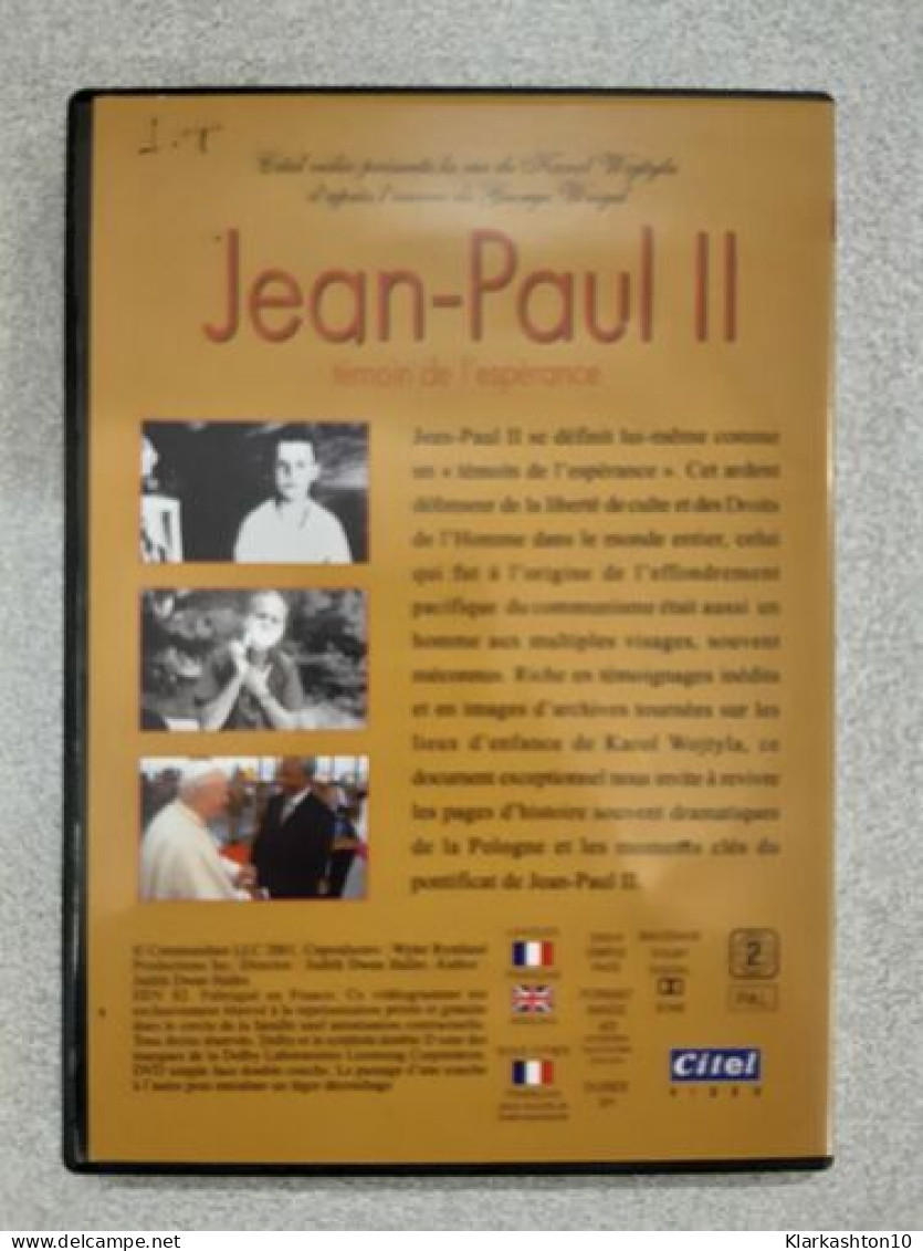 DVD Religion - Jean-Paul II - Sonstige & Ohne Zuordnung