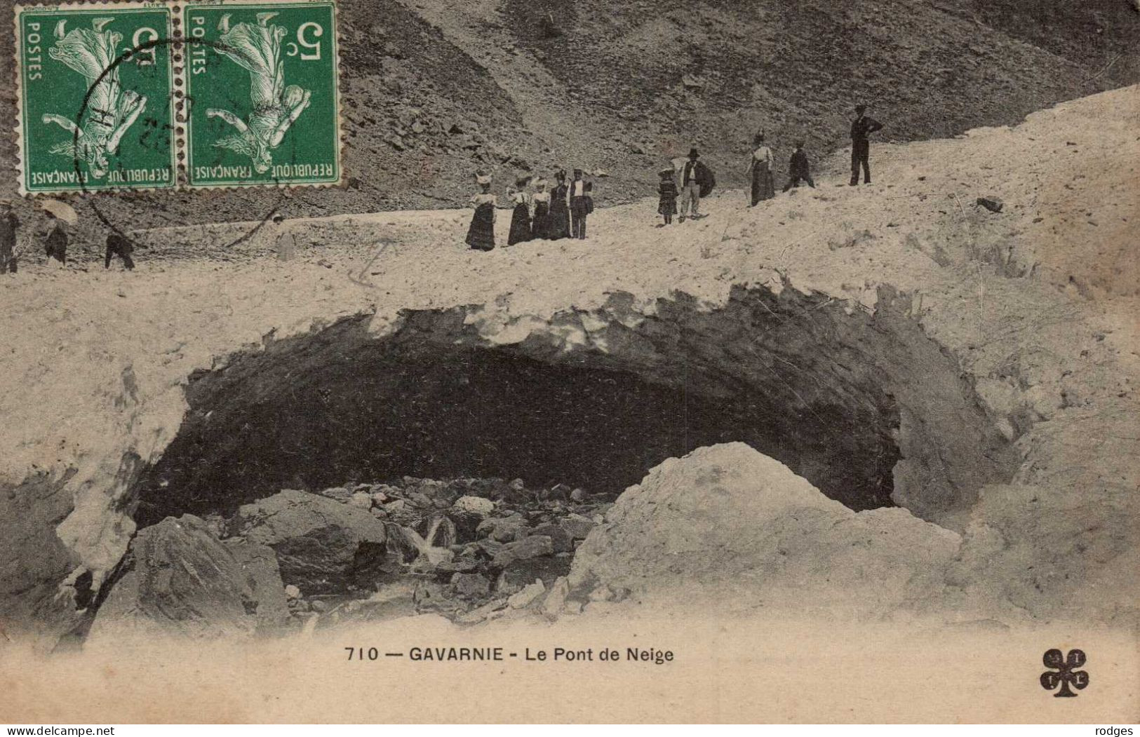 65 , Cpa GAVARNIE , 710 , Le Pont De Neige (14540.V24) - Gavarnie