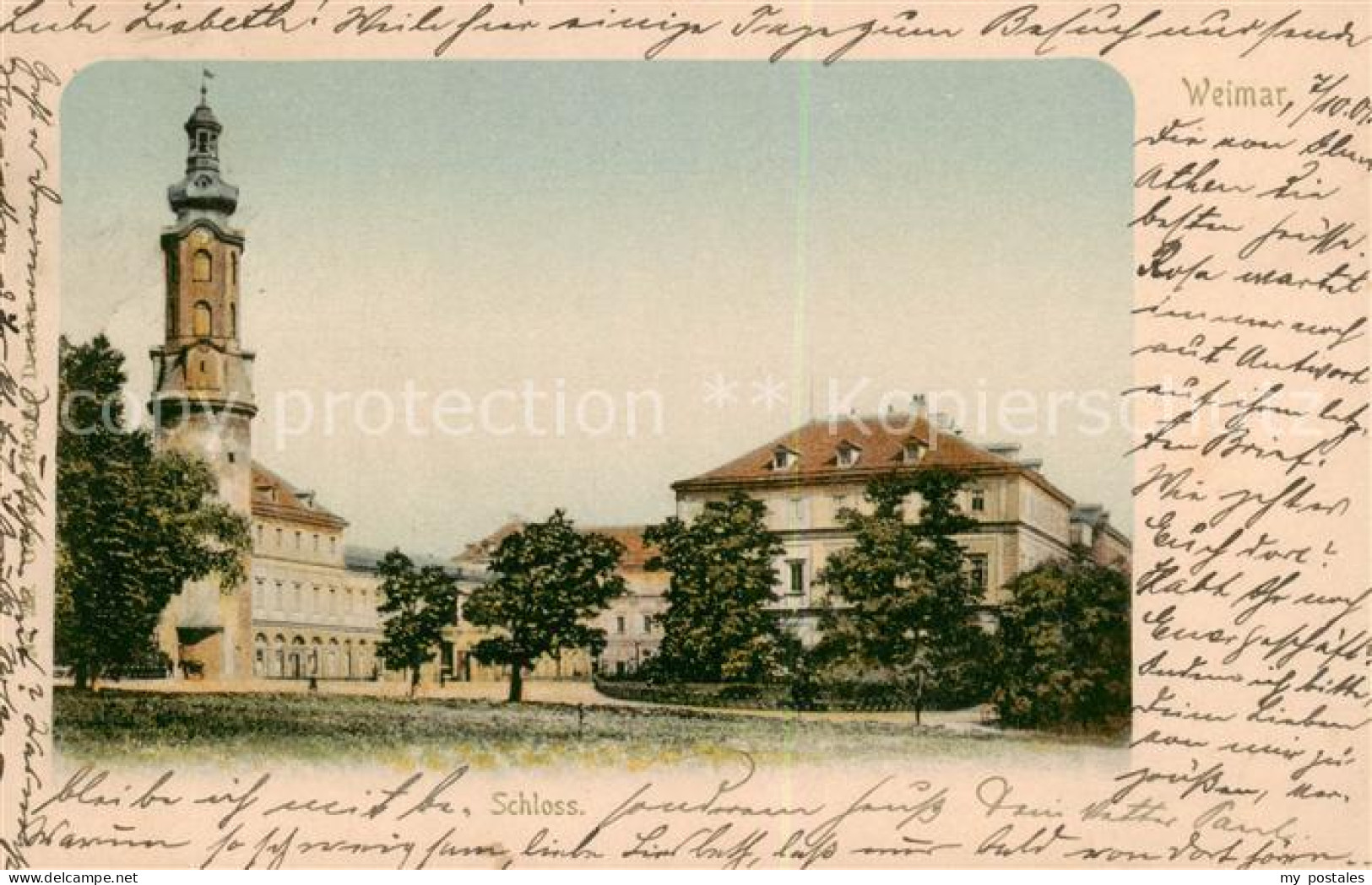 73822271 Weimar  Thueringen Schloss  - Weimar