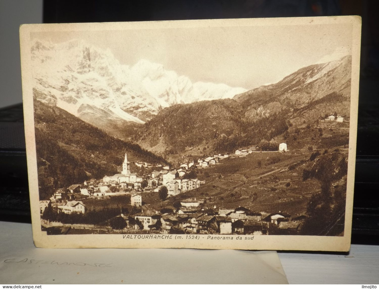 CARTOLINA VALTOURNANCHE PANORAMA DA SUD FORMATO GRANDE - Andere & Zonder Classificatie