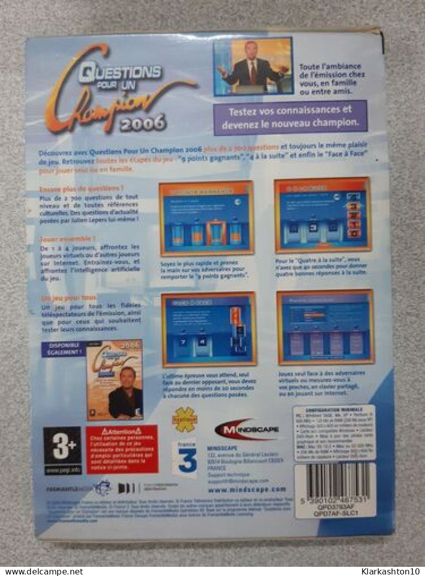 PC DVD ROM - Questions Pour Un Champion 2006 - Other & Unclassified