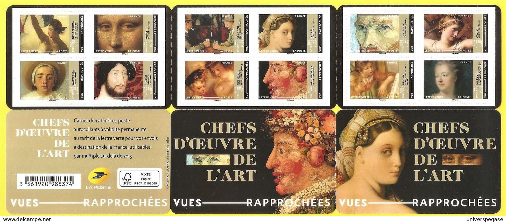 Carnet BC2190 Neuf** 2022 - Chefs D'œuvre De L'art - Commemoratives
