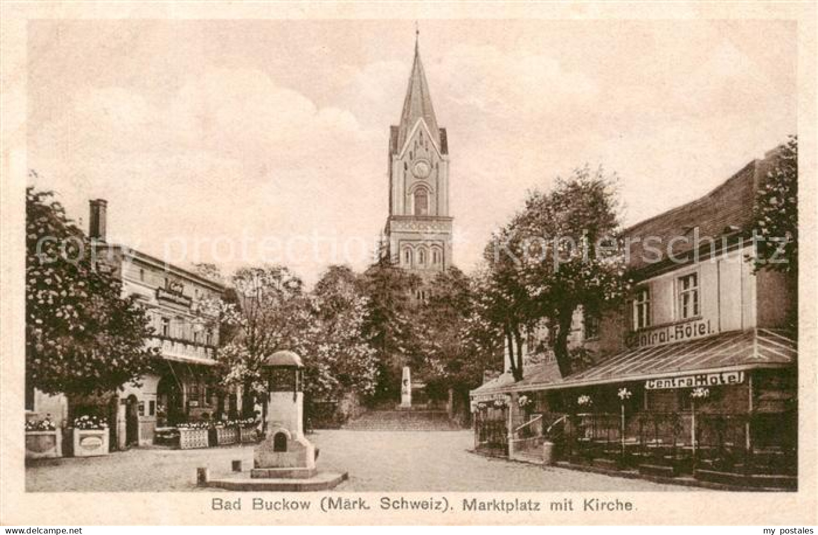 73822193 Bad Buckow Maerkische Schweiz Marktplatz Mit Kirche Bad Buckow - Sonstige & Ohne Zuordnung