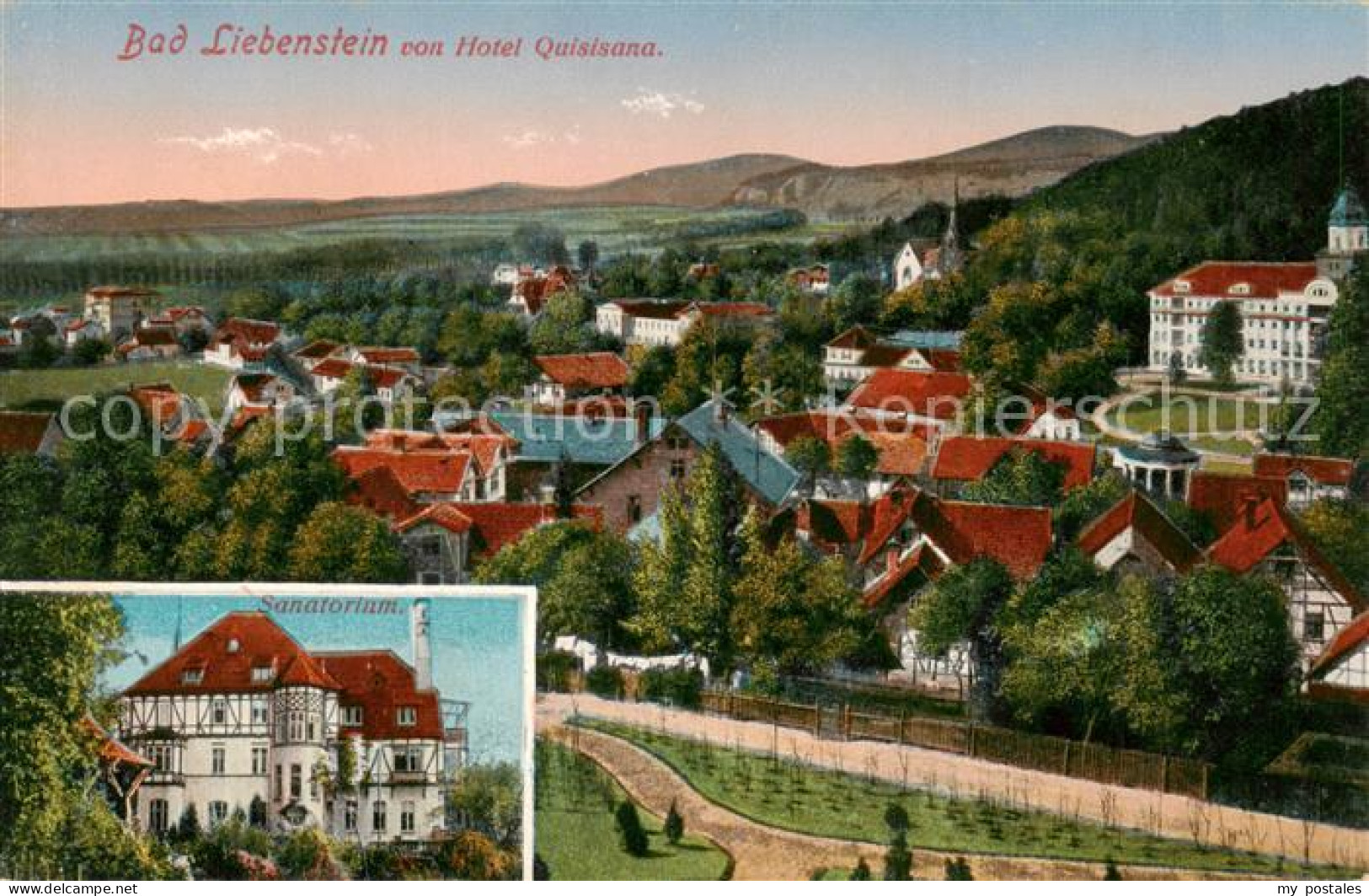 73822192 Bad Liebenstein Blick Vom Hotel Quisisana Sanatorium Bad Liebenstein - Bad Liebenstein