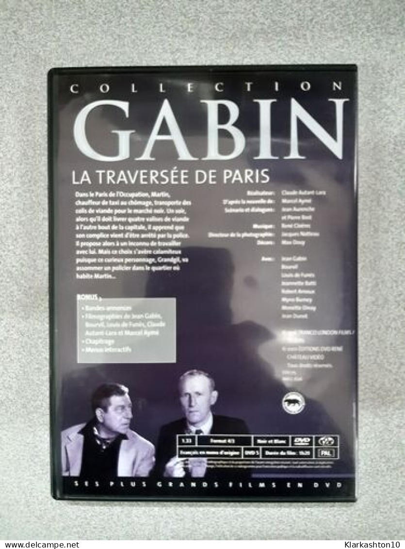 DVD Film - Gabin La Traversée De Paris - Classic Rare - Other & Unclassified