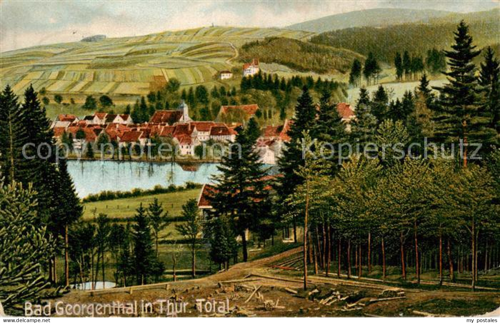 73822171 Bad Georgenthal Gotha Panorama Bad Georgenthal Gotha - Sonstige & Ohne Zuordnung