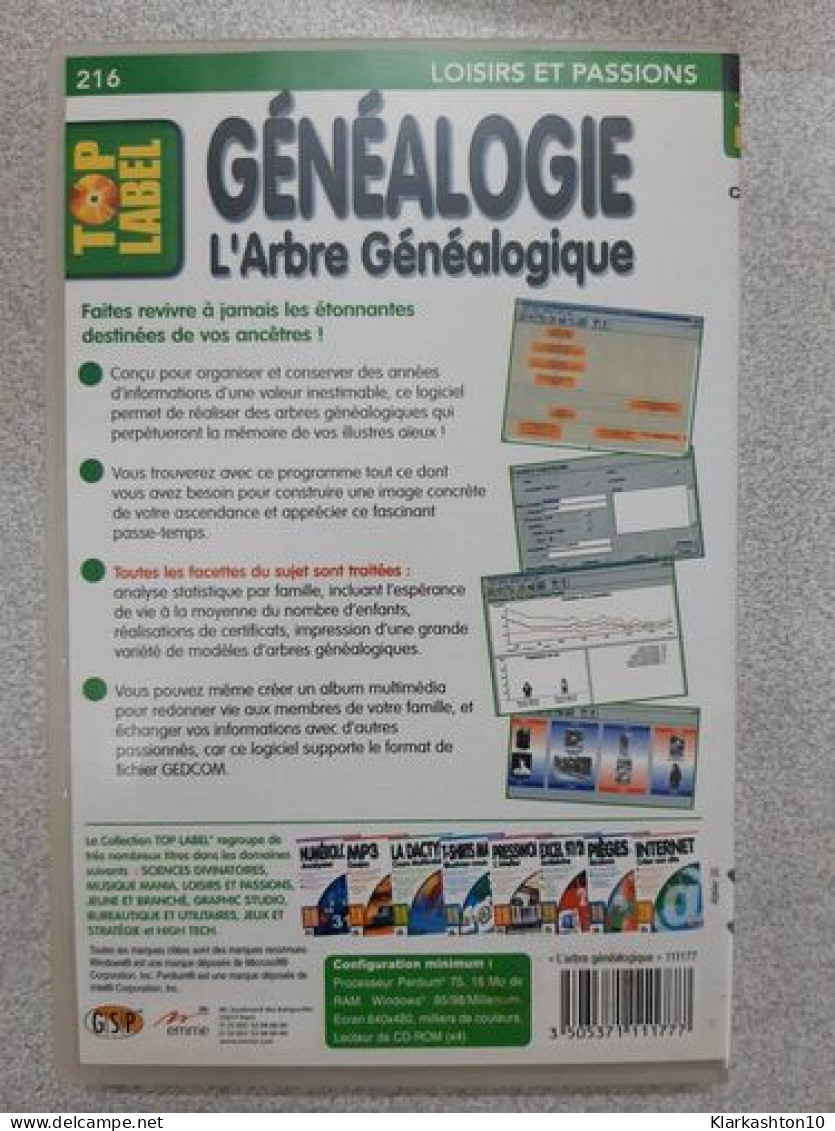 PC Ou DVD Vidéo - L'arbre Généalogique - Sonstige & Ohne Zuordnung