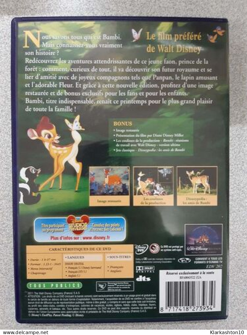 DVD Film - Bambi - Sonstige & Ohne Zuordnung