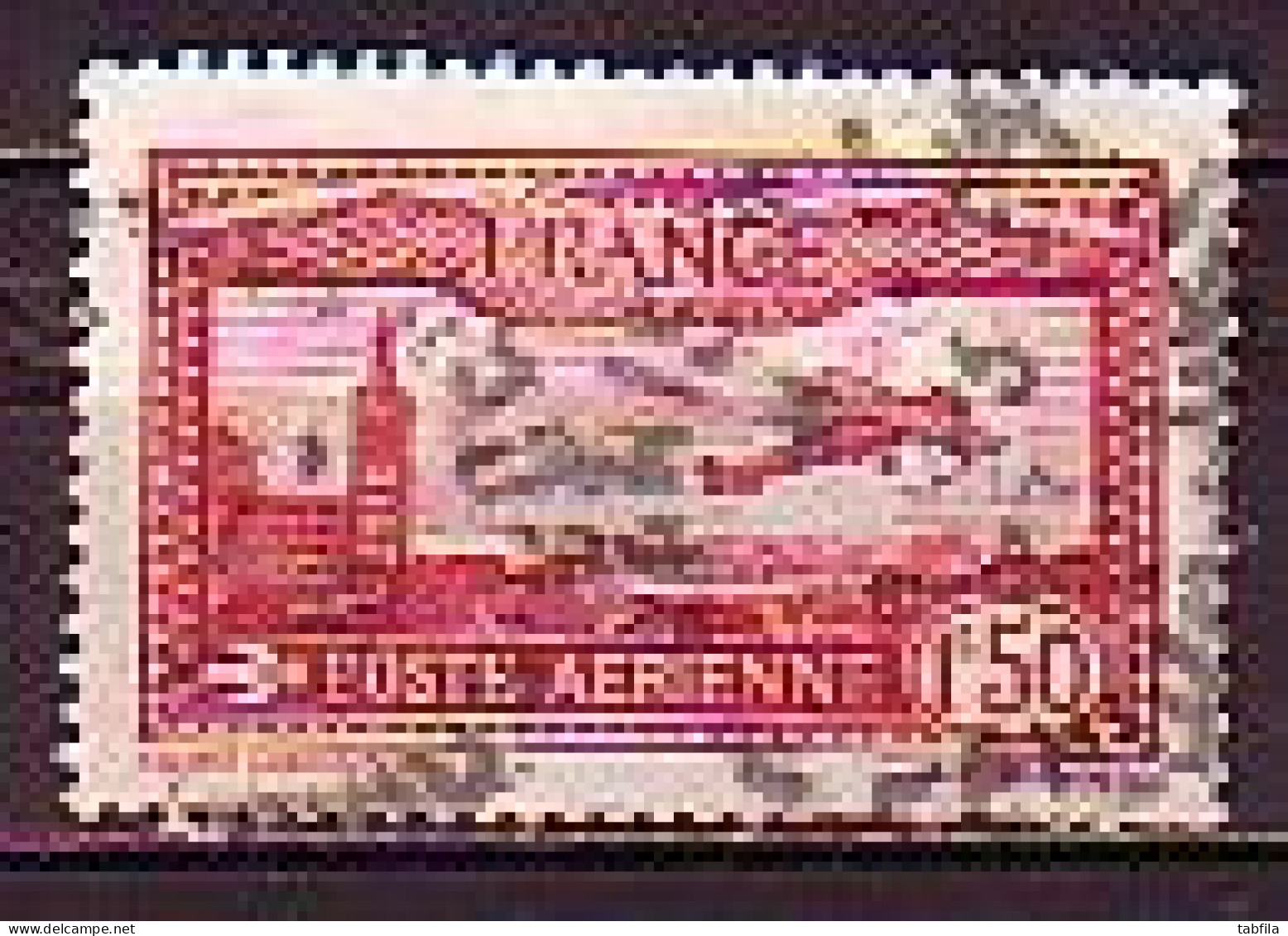 FRANCE - 1930 - Avion Survolant Marseille - 1.50Fr (O) Yv PA 5 - Avions