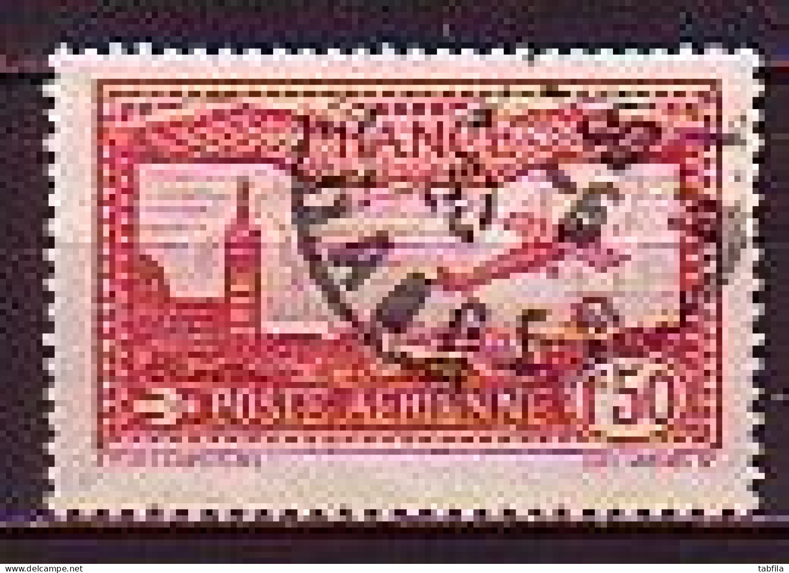 FRANCE - 1930 - Avion Survolant Marseille - 1.50Fr (O) Yv PA 5 - Aerei