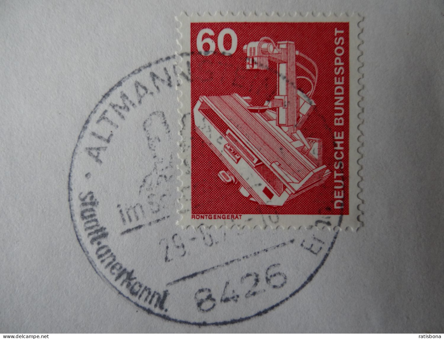 8426 Altmannstein - Staatl Anerkannter Erholungsort - Sonderstempel Rund 198? - Máquinas Franqueo (EMA)