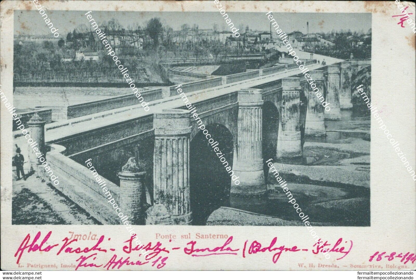 Bc324 Cartolina Imola Ponte Sul Santerno Provincia Di Bologna - Bologna