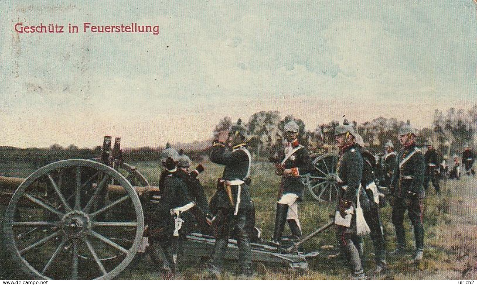 AK Geschütz In Feuerstellung - Deutsche Artillerie - Balingen 1910  (68939) - Guerra 1914-18