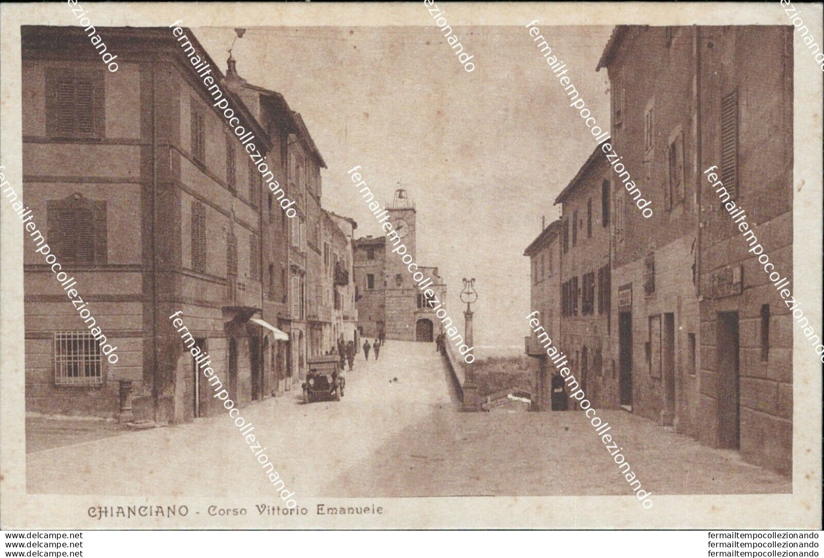 Bo410 Cartolina Chianciano Corso Vittorio Emanuele Provincia Di Siena - Siena