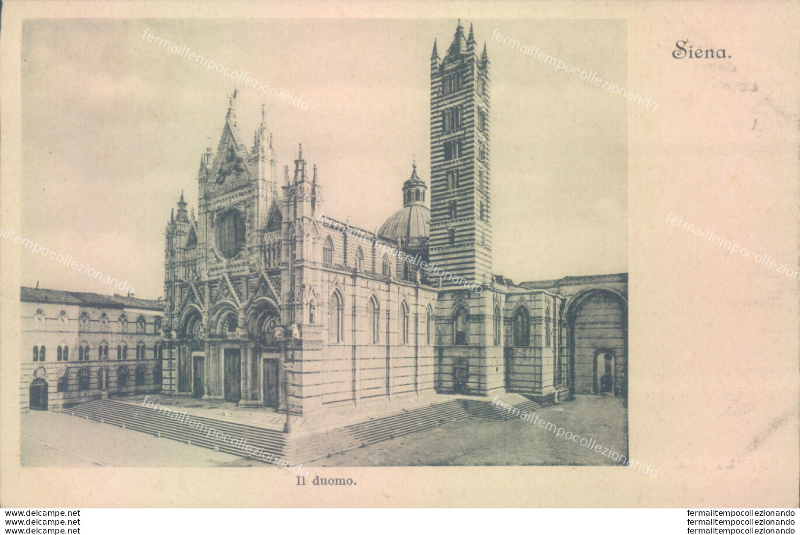 Z213 Cartolina Siena Citta'  Il Duomo Inizio 900 - Siena