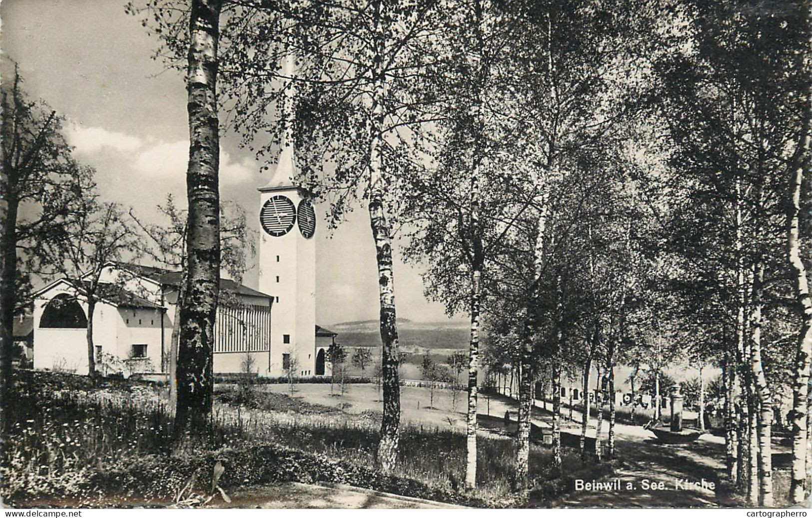 Postcard Switzerland Beinwill A See Kirche - Sonstige & Ohne Zuordnung