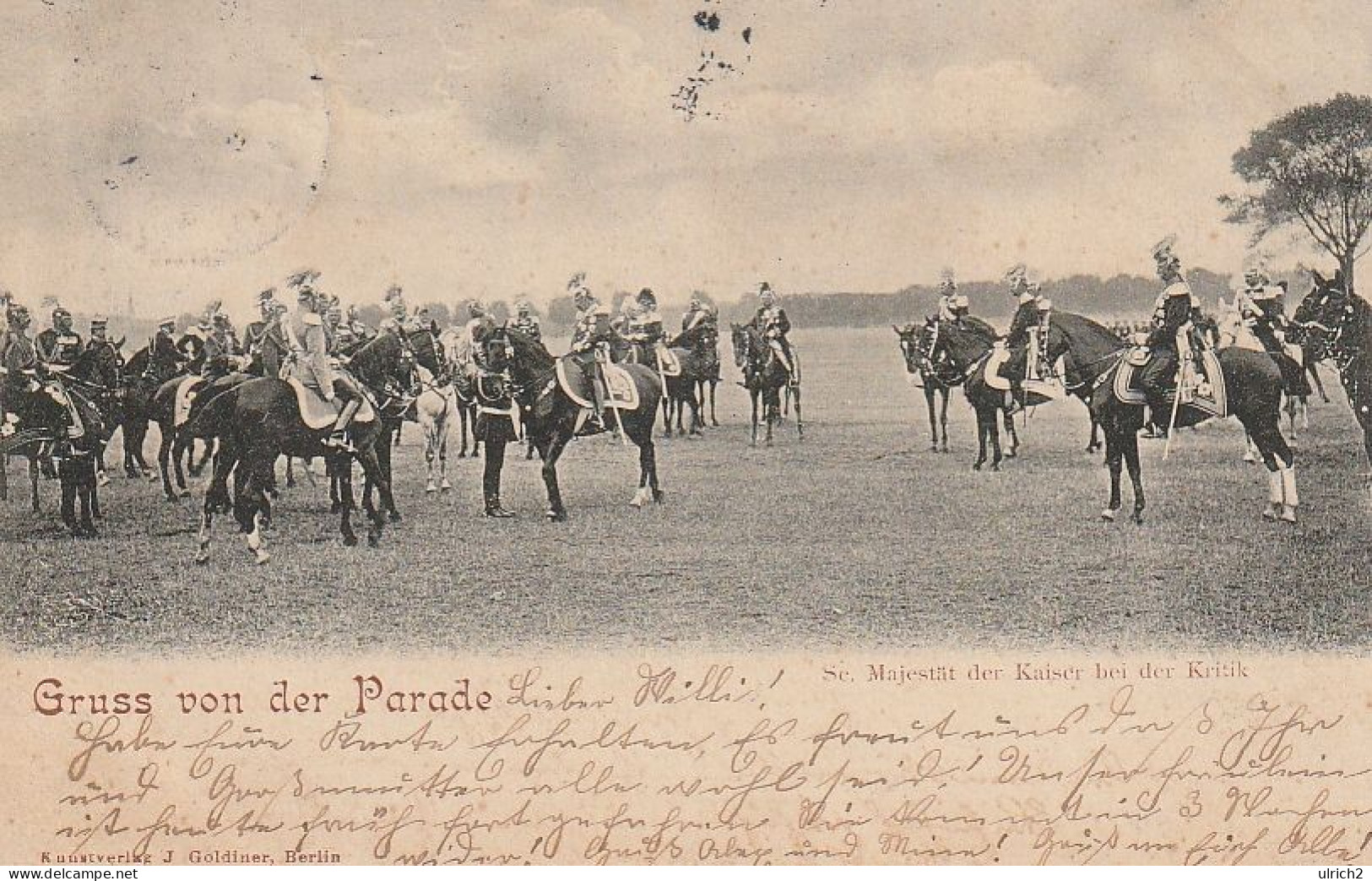 AK Gruss Von Der Parade - Se. Majestät Der Kaiser Bei Der Kritik - Kaiser Wilhelm II -  Berlin 1903 (68940) - Weltkrieg 1914-18