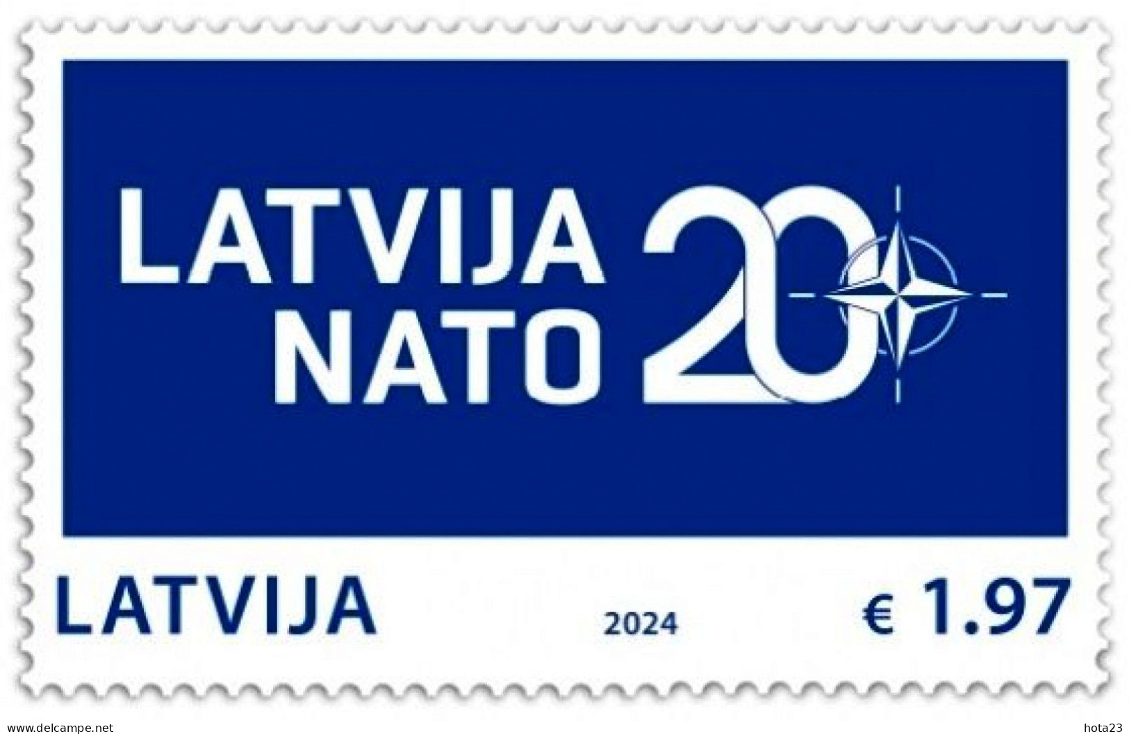 (!) Latvia Lettland Lettonie 2024 Latvia In NATO - 20 Years MNH - Lettland