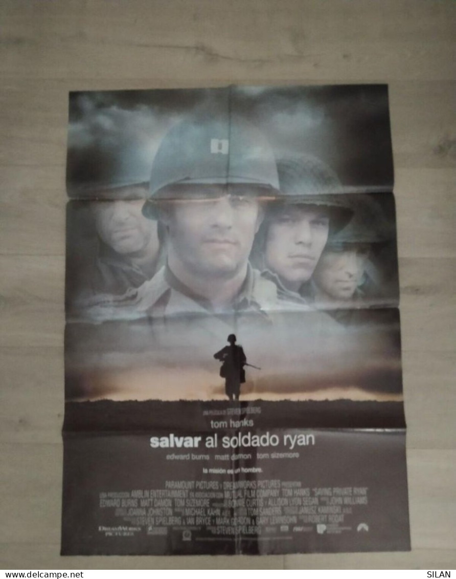 Cartel Original De Cine Del Estreno Salvar Al Soldado Ryan 1998 Affiche Originale Du Film  Il Faut Sauver Le Soldat Ryan - Other Formats
