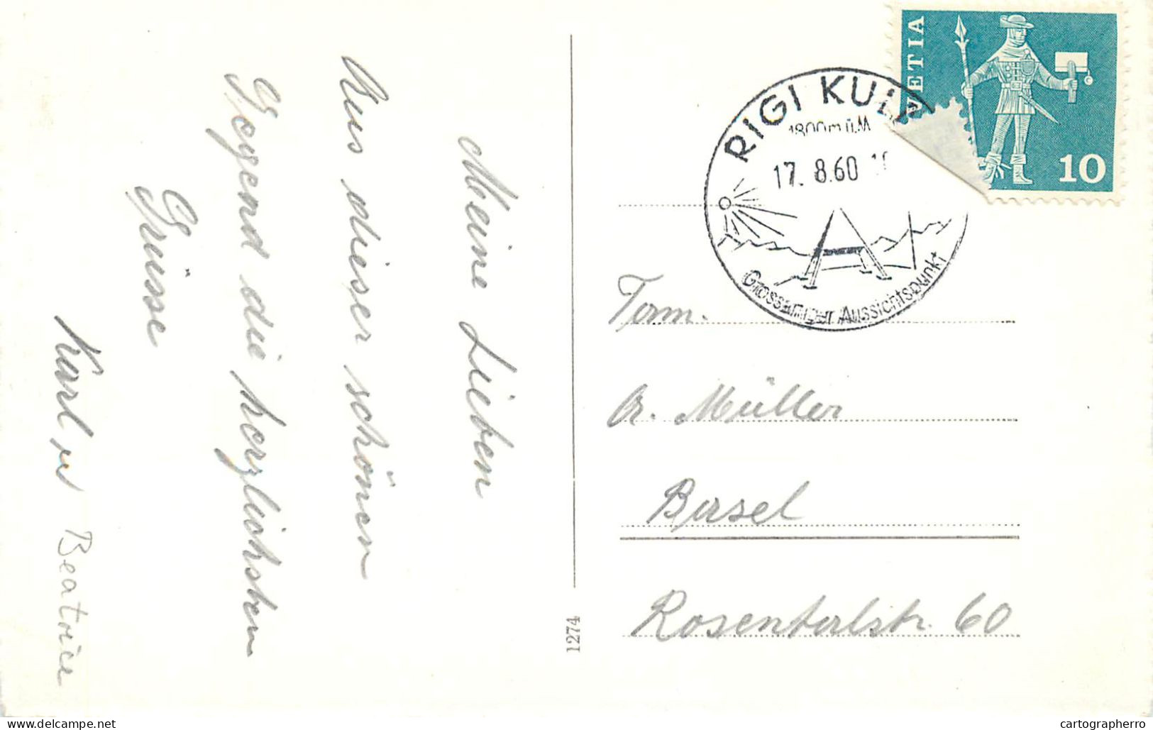 Postcard Switzerland Rigi-Kulm - Altri & Non Classificati