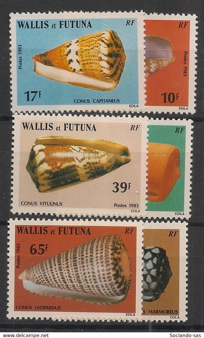 WALLIS ET FUTUNA - 1983 - N°YT. 306 à 311 - Coquillages - Neuf Luxe ** / MNH / Postfrisch - Nuevos