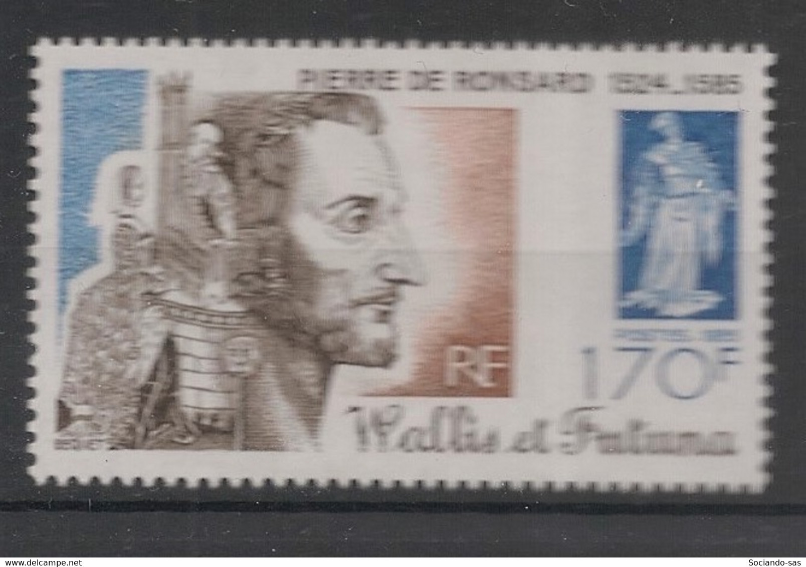 WALLIS ET FUTUNA - 1985 - N°YT. 333 - Ronsard - Neuf Luxe ** / MNH / Postfrisch - Unused Stamps