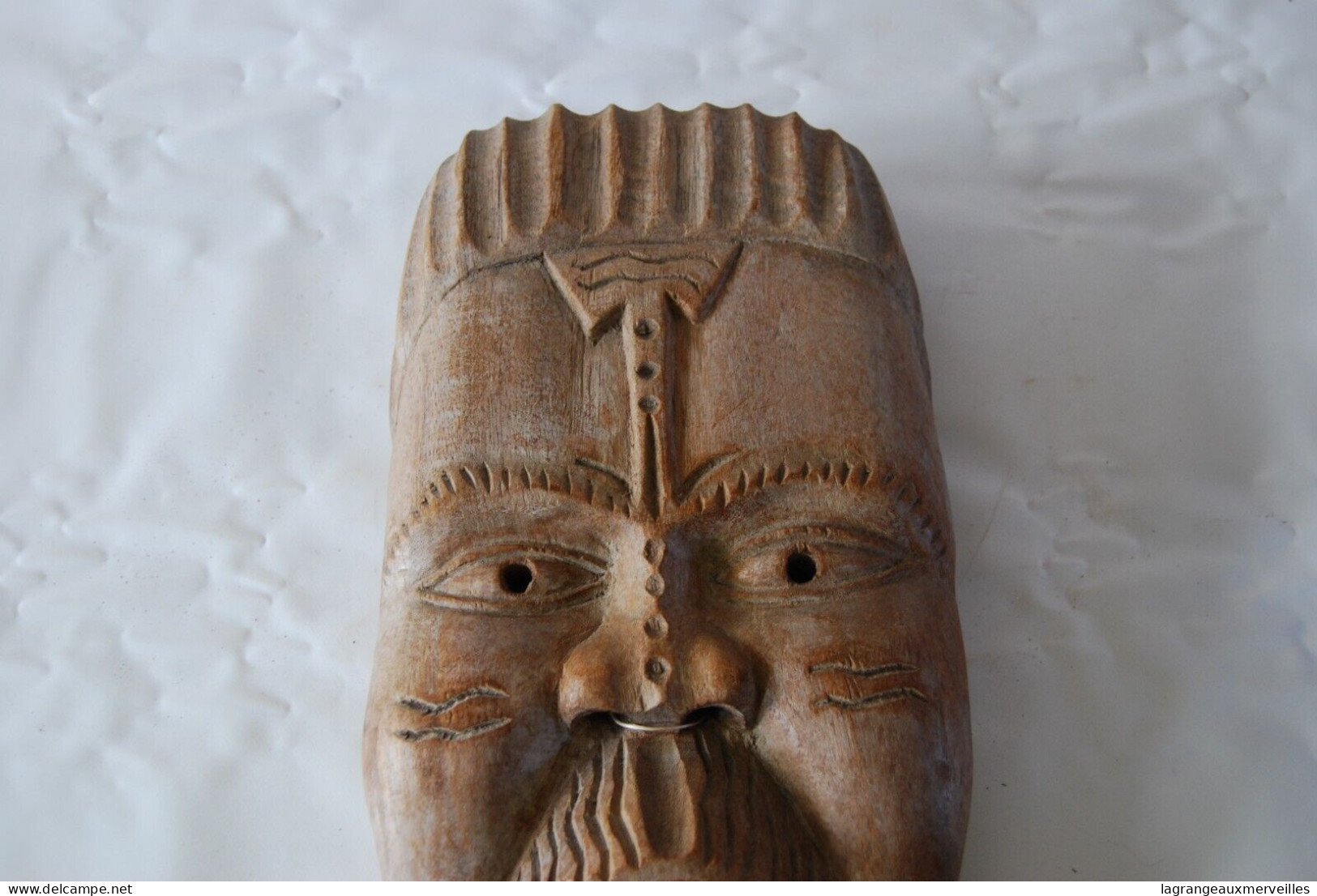 E1 Ancienne Masque Buste Africain - Outil Ancien - Ethnique - Tribal - Afrikaanse Kunst