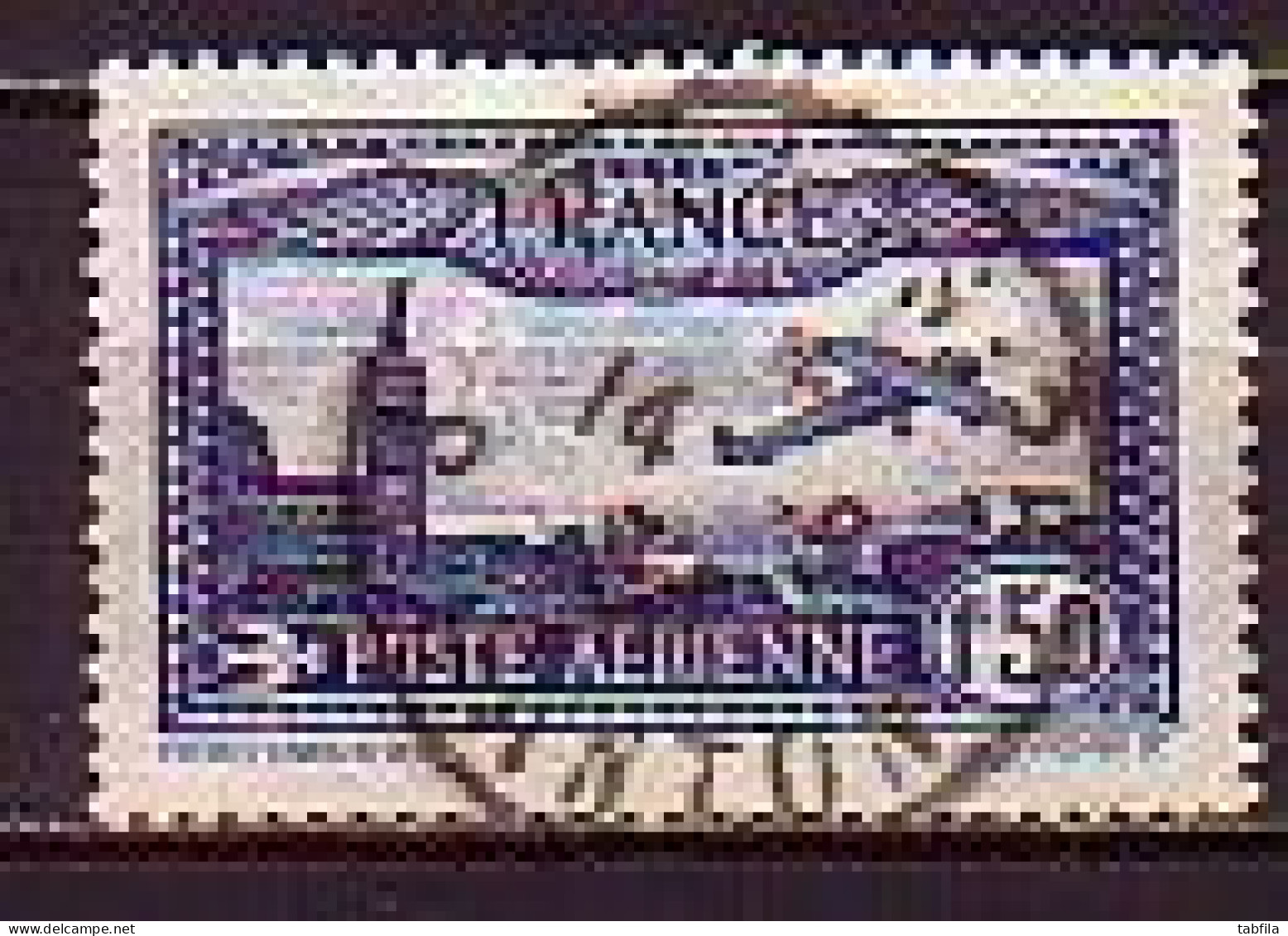 FRANCE - 1930 - Avion Survolant Marseille - 1.50Fr (O) Yv PA 6 - Aviones