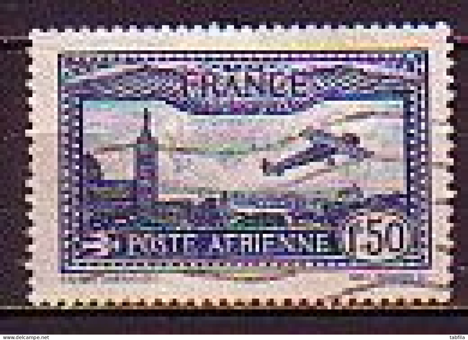 FRANCE - 1930 - Avion Survolant Marseille - 1.50Fr (O) Yv PA 6 - Aerei