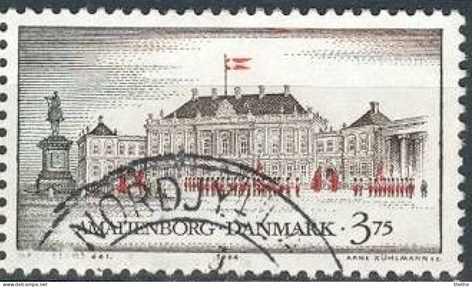 DANEMARK - Château D'Amalienborg, Copenhague - Usado