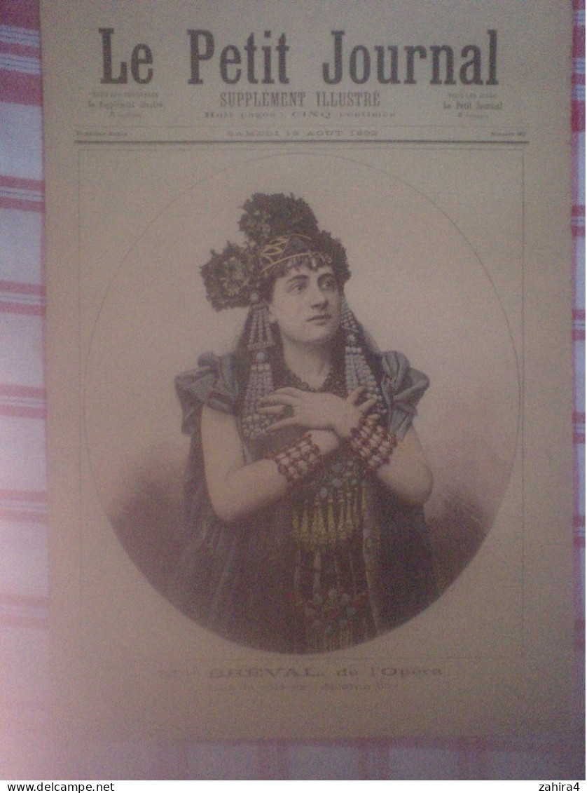 Le Petit Journal N°90 Mll Bréval Opéra Salammbo Ephéméride Prise Des Tuileries H Motte Chanson La Tirelire De Jacquot - Magazines - Before 1900