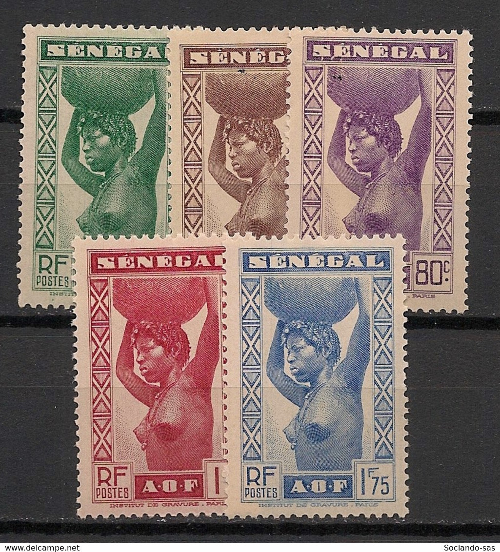 SENEGAL - 1938 - N°YT. 144 à 148 - Série Complète - Neuf Luxe ** / MNH / Postfrisch - Unused Stamps