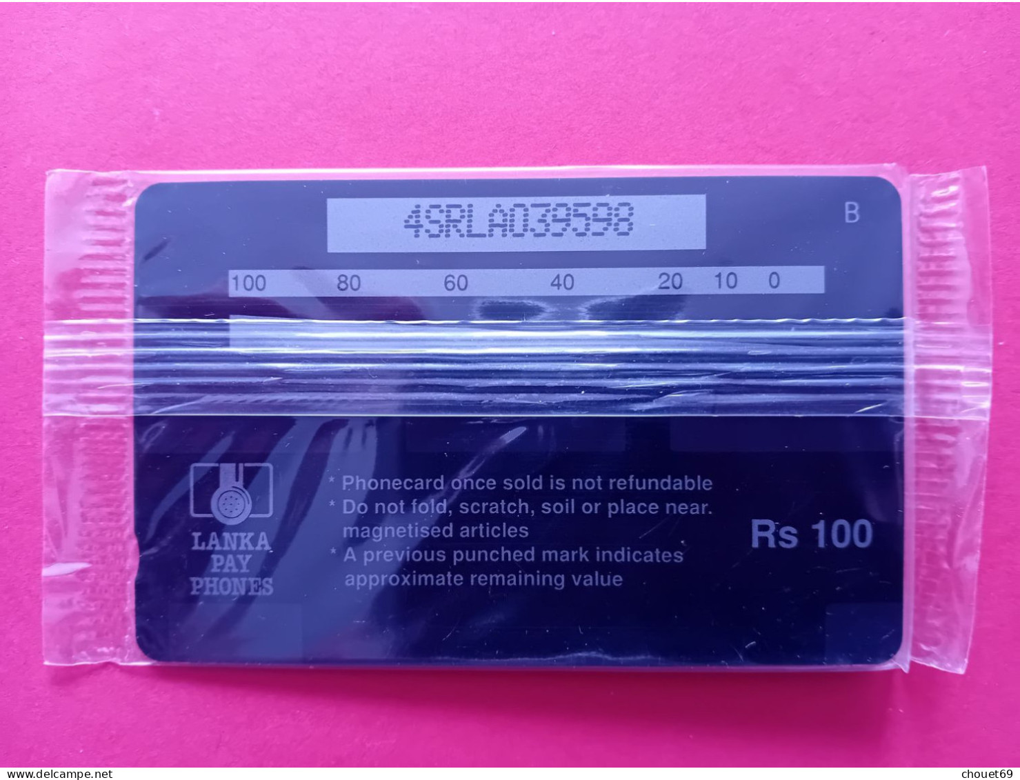 SRI LANKA GPT Rs 100 Advertise On This Card 4SRLA MINT NEUVE (TS0320 - Sri Lanka (Ceylon)