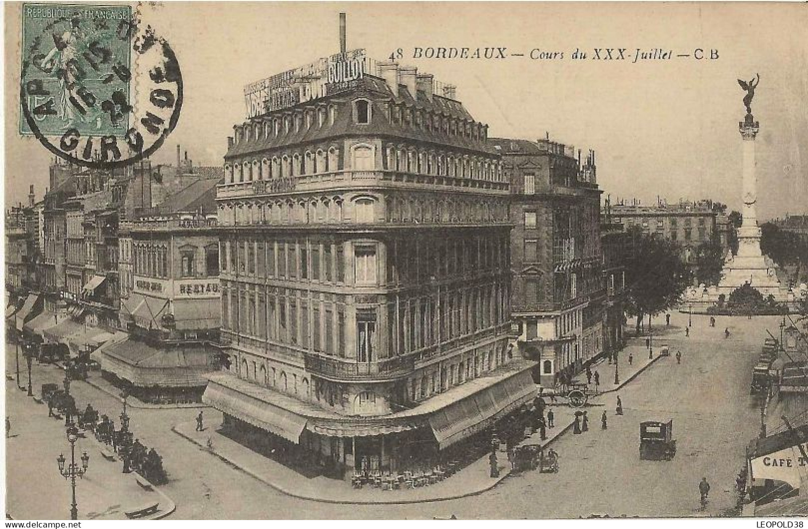 Bordeaux Cours Du XXX Juillet - Bordeaux