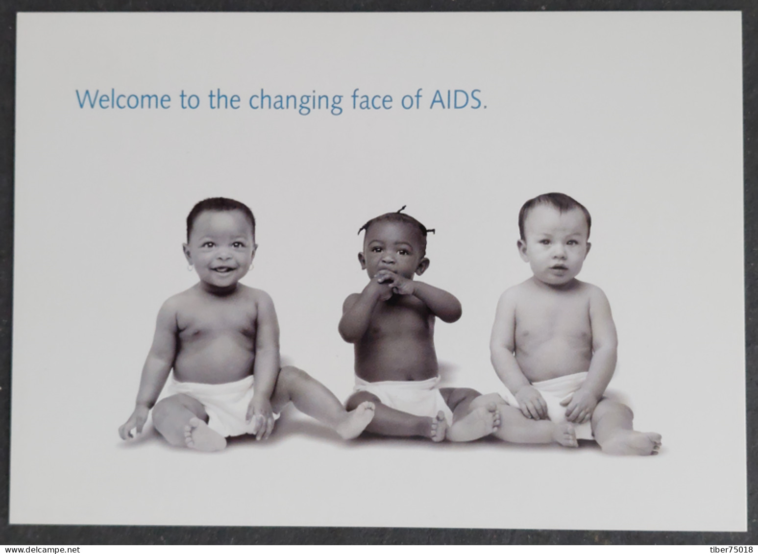 Carte Postale - Welcome To The Changing Face Of AIDS (3 Bébés - Campagne Anti Sida) - Santé