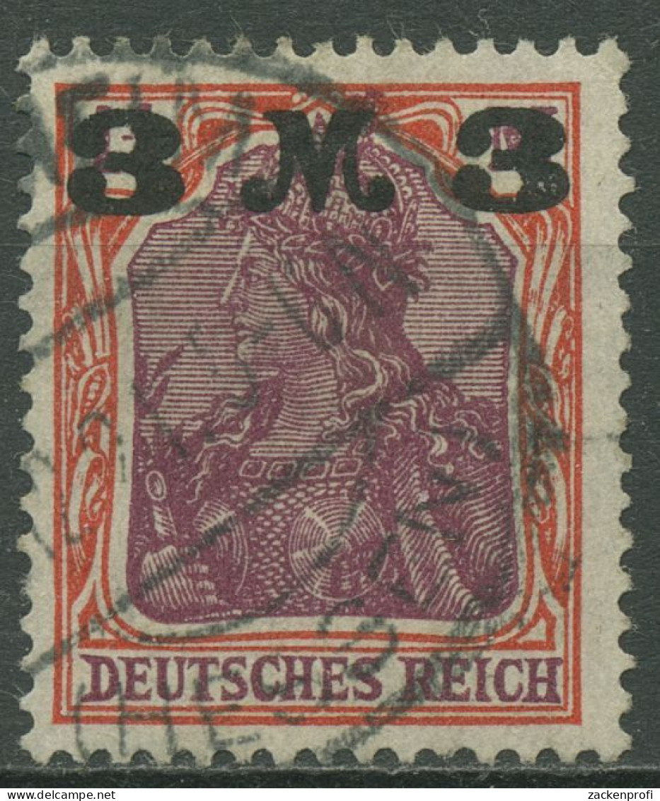 Deutsches Reich 1921 Germania Mit Aufdruck 155 I A Gestempelt Geprüft - Gebruikt