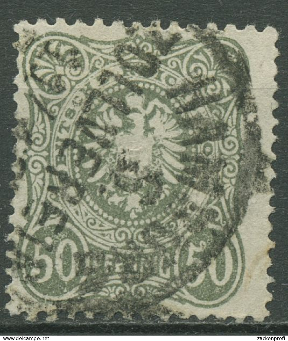 Deutsches Reich 1880 PFENNIG 44 A Gestempelt Geprüft - Usati