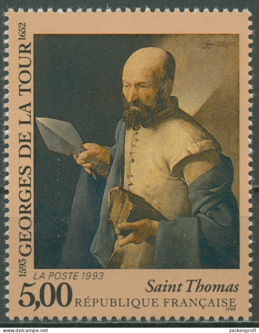 Frankreich 1993 Kunst Gemälde Georges De La Tour 2973 Postfrisch - Unused Stamps