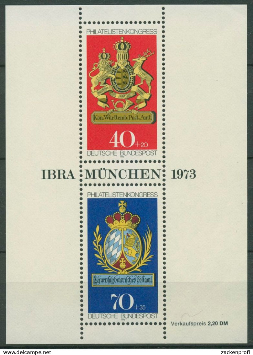 Bund 1973 IBRA München Block 9 Postfrisch (C98976) - Autres & Non Classés