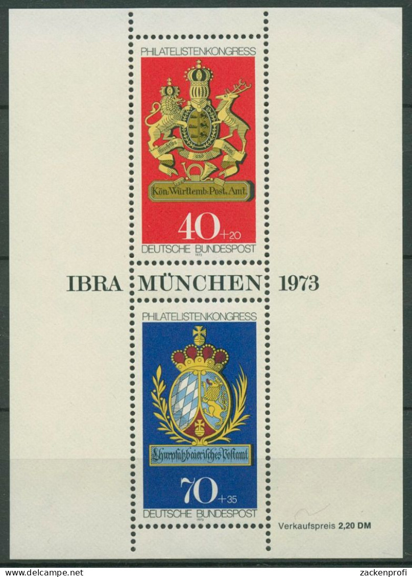 Bund 1973 IBRA München Block 9 Postfrisch (C98976) - Otros & Sin Clasificación