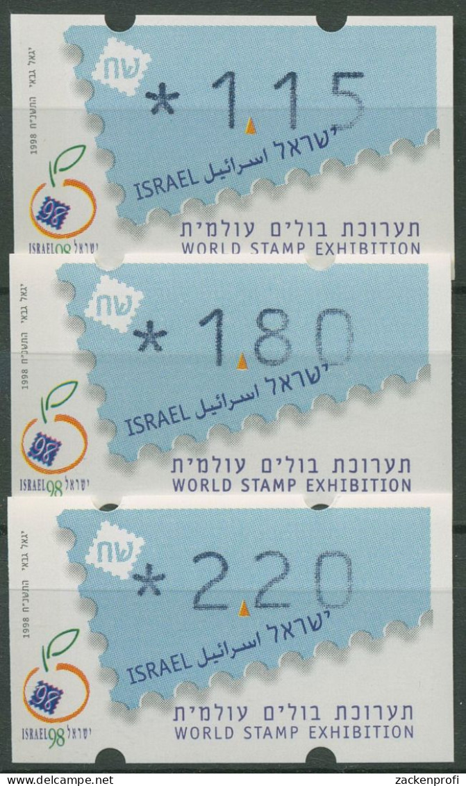 Israel 1998 Automatenmarken Briefmarkenausstellung Tel Aviv ATM 40 S1 Postfrisch - Frankeervignetten (Frama)