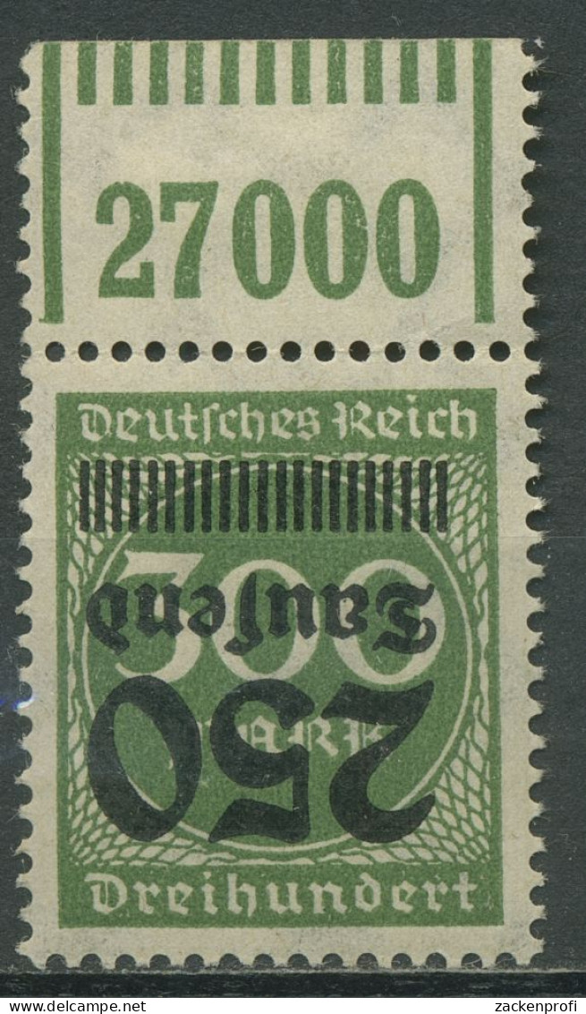 Deutsches Reich 1923 Mit Kopfstehendem Aufdruck 293 K Postfrisch, Rand Gefalzt - Unused Stamps
