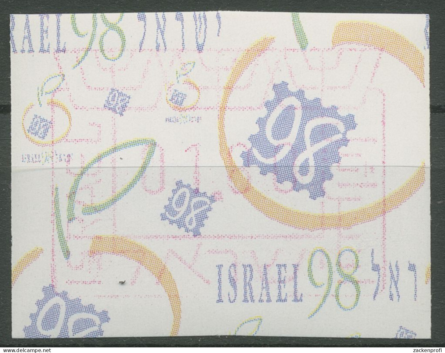 Israel 1998 Automatenmarke Briefmarkenausstellung Tel Aviv ATM 42 Postfrisch - Viñetas De Franqueo (Frama)